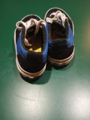 Vans Black And Blue Sneakers Youth Size 2.5