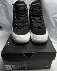 Jordan Air Jordan 9 Retro BG Sneaker Black White Kids US 5.5Y 302359-021