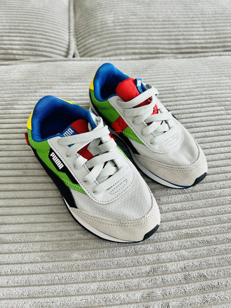 Puma Youth Boys Black, Blue, Grey,Red, Yellow Sneakers Casual Shoes Kids Size13