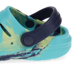 Rugged Shark Big Kid Size 4 Eva Lined Slip-On Medium Width Blue Clogs NEW