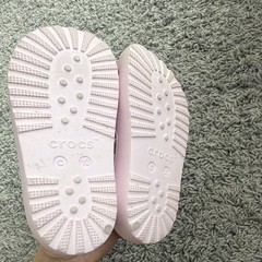 Crocs Pink Unisex Kids Slingback Closed-Toe Slip On Sandals US 10