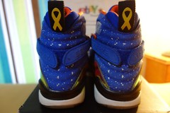 Air Jordan 8 Retro DB (GS) „Doernbecher“ Hpr Bl/Elctro Orn-Bk 729894 480 sz 3.5Y