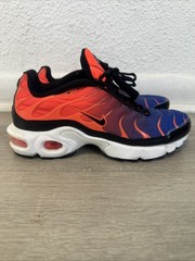 Nike Air Max Plus TN Flame Blue Orange Black Unisex Kids Sneakers 5.5Y