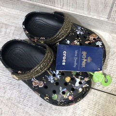 Crocs Classic Vera Bradley Harry Potter Clogs Kids Size C12 EUR-29-30 black
