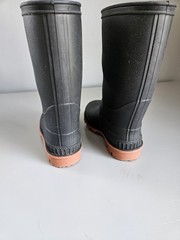 Black Rubber Rain Boots Toddler 7-8 Unisex Puddle Jump Black Canadan made