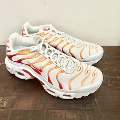 Nike Air Max Plus TN Sunburn White Lava Red Orange FN3857-100 4Y