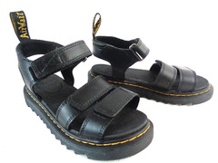 DR MARTENS Klaire J Kids US 2 UK 1 EUR 38 Black Air Wair Bouncing Sandals Shoes