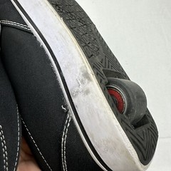 Heelys Pro 20 Black Canvas Lace Up Skate Wheel Sneaker Shoes HE100893 Youth Sz 3