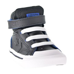 Converse Pro Blaze Strap Hi Two-Tone Leather Toddler Shoes Black 766051C