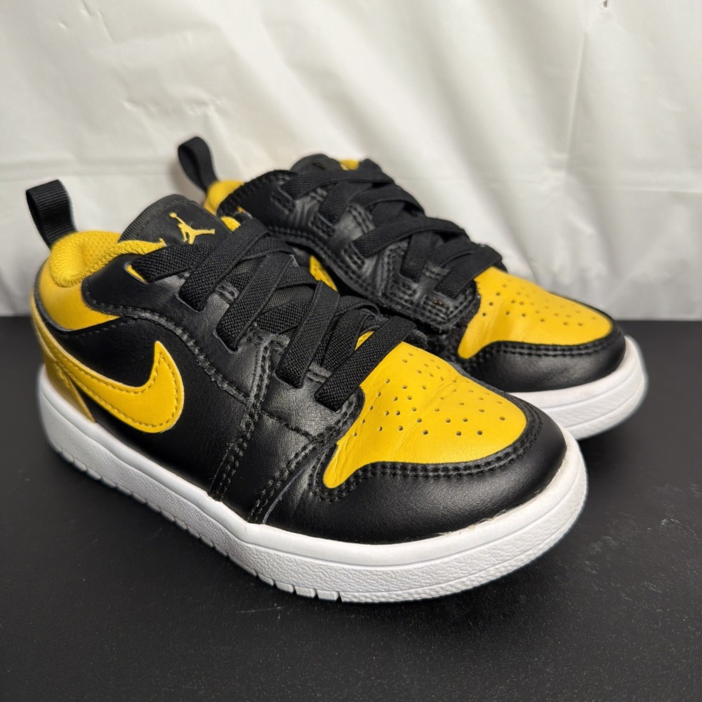 Nike Air Jordan Air Jordan 1 Low ALT PS Size 11C Black Yellow Ochre DR9748-072