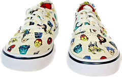 Limited Edition Kid’s Vans x Marvel Avengers Unisex Sneakers in White Multicolor