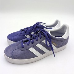 Adidas Gazelle Sneaker Shoes Youth Energy Ink Purple White Size US5 EU37 1/3