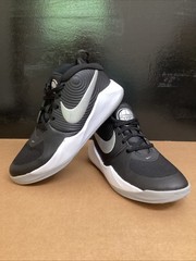 Size 5.5( GS) – Nike Team Hustle D9 Basketball Shoes Black Silver AQ4224-001