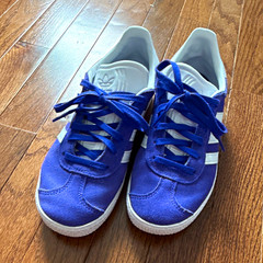 adidas Gazelle Kids Purple/White Suede Low Top Sneakers US 4.5 (UK 4)