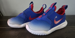 Nike Flex Runner Unisex Kids Slip-On Athletic Shoe US 7C Blue/Red/White