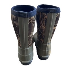 Magellan Outdoors YTH Sz-6D Camo Hunting Neoprene Waterproof Rubber Boots Green