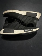 Adidas NMD_R1 J Boost Comfy Athletic Shoes / Black White / Youth 6.5 , Wmns 7.5
