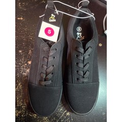 Art Class Kids Black Lace Up Sneakers Low Top Casual Shoes Size 5 NEW