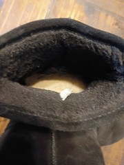 Bearpaw Winter Boots Youth Size 5 Black Emma Suede Wool Blend