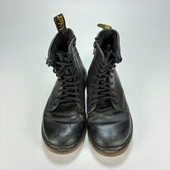 Dr. Martens 1460 Pascal Black Soft Leather 8 Eyelet Combat Boots Youth Size 2