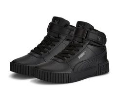 PUMA UNISEX JUNIOR BLACK SHOE CARINA 2.0 MID JR 387376 01J