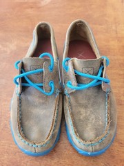 Twisted X Boat 3M Driving Shoes Moc Bomber YDM0016 Brown Turquoise Leather