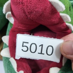 Target Green Dinosaur Plush Novelty Slippers Youth Medium 2/3 Q2/22 RN17730