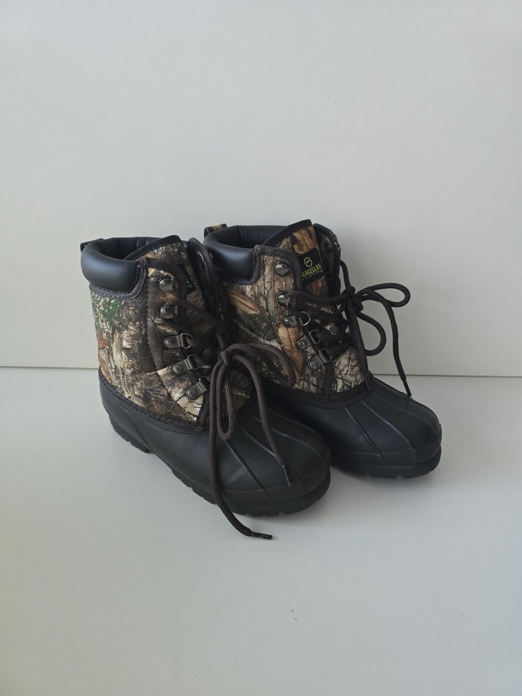 Magellan Outdoors Waterproof Boots Youth 2 Brown Ankle Top Lace Up 157861