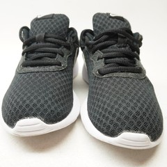 EUC! Nike Tanjun PS Black White Youth Kids Running Shoes Size 1Y Boys Girls