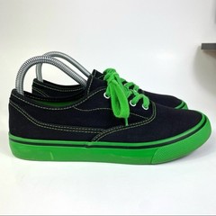 MARVEL AVENGERS ASSEMBLE HULK LACE UP GREEN BLACK WALKING SNEAKERS YOUTHS SIZE 5