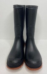 Kid’s Chain-Link Sole Chore Rain Boot Black Size 2