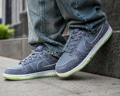 Nike Dunk Low SE TD Iron Grey Ghost Green Toddler Size 10C DQ6217-001 NEW