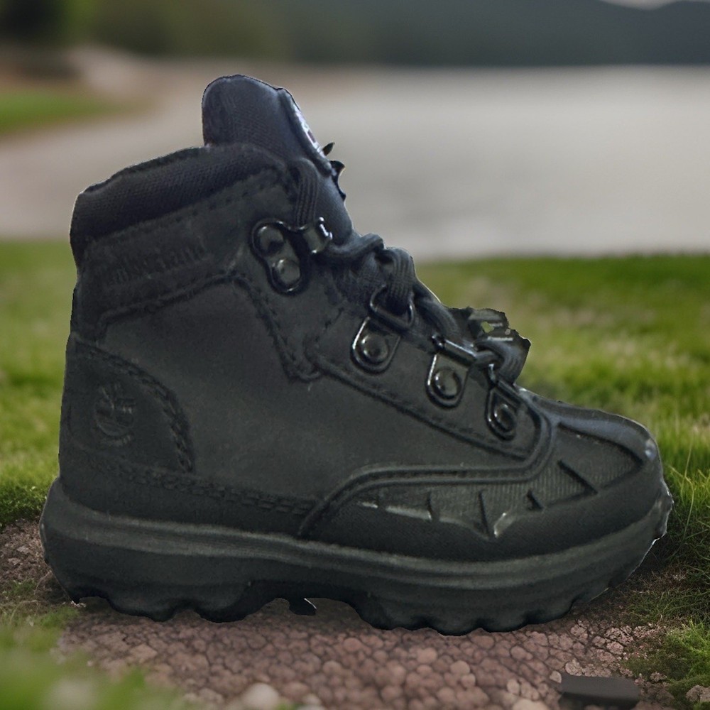 New Size 5c Timberland Converge Shell Toe Boot Black NuBuck TB 0A63JW 001 Infant
