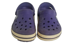 Toddle Kids Crocs Comfort Iconic slipons C9 Purple & White