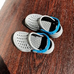 Joybees – Kid’s Active Clog – Charcoal / Sport Blue-Size 6/7 Croc style