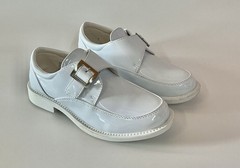Auston Kid’s Collection white patent boy’s size 13 New In Box