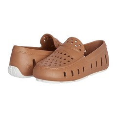 Floafers Unisex-Child Lightweight Prodigy Driver Shoe, Tan/Bright White, Size C8