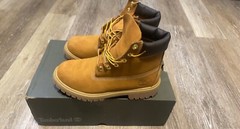 Unisex Timberland Leather Construction Boots Cornbread Youth Size 5M