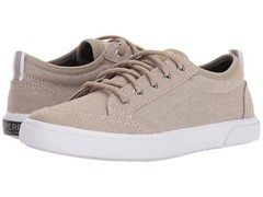 New Sperry Top Sider Kids Deckfin Junior Sneaker Khaki Chambray 13.5M