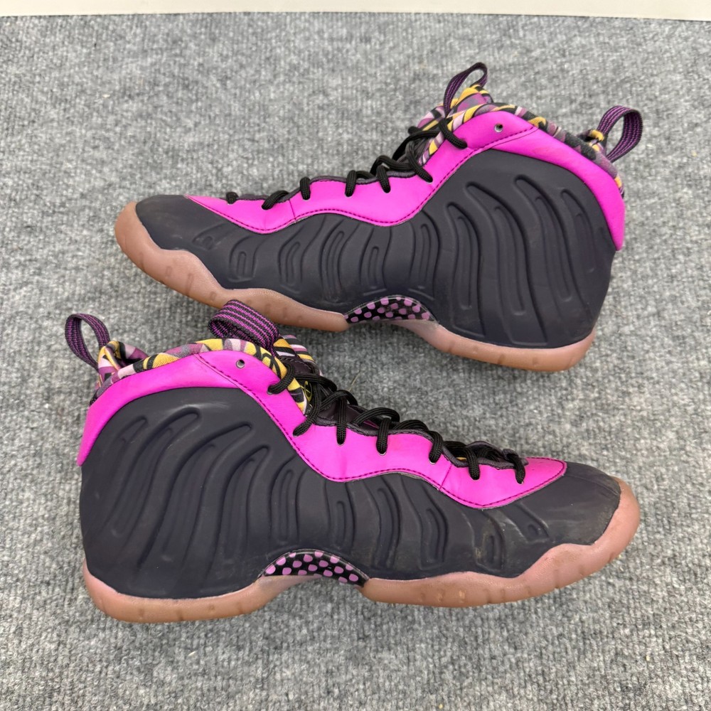 Nike Little Posite One Purple Black High Top Sneakers DQ6210 500 Youth Size 6.5