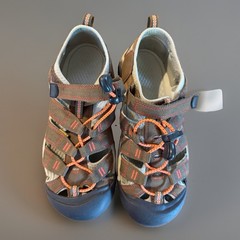 KEEN Newport H2 Sandals Big Kids Size 6 Brown Orange Sport Water Shoes EUC