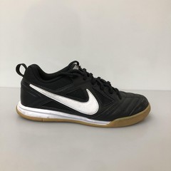 Nike Shoes Youth Size 6.5Y Black Indoor Soccer Sneakers HV9596-007 Gum Logo Gym