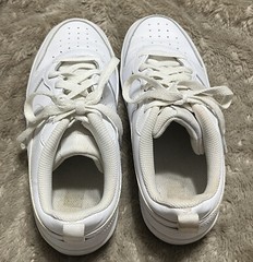 Nike Court Borough 2 Low White Leather Sneaker BQ5448-100 Size 7Y,Fit Womens 8.5