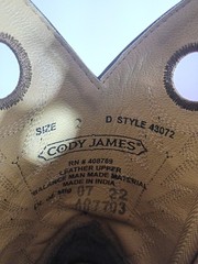 Cody James Brown Square Toe Cowboy Western Boots Youth Size 2 D style 43072C