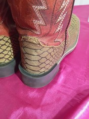 Cody James Brown Square Toe Cowboy Western Boots Youth Size 2 D style 43072C