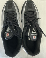 Nike Shox Black Silver Red Unisex Kids Athletic Sneakers 6.5Y Synthetic Leather