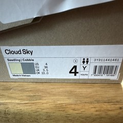 On Cloud Sky Seedling Cobble Mesh Athletic Shoes Unisex Kids 4Y