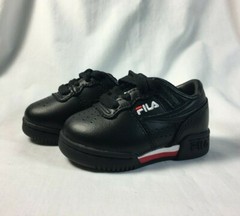 Fila Baby’s Original Fitness Shoes Black/Fila Red/White 4 US Infant