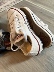 Converse Chuck Taylor All Star Juniors Low White &Batman-Superman Sz11 BOTH 🔥