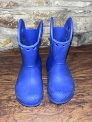 CROCS HANDLE IT BLUE WATERPROOF RAINBOOTS No. 12803 CHILD’S SIZE C8